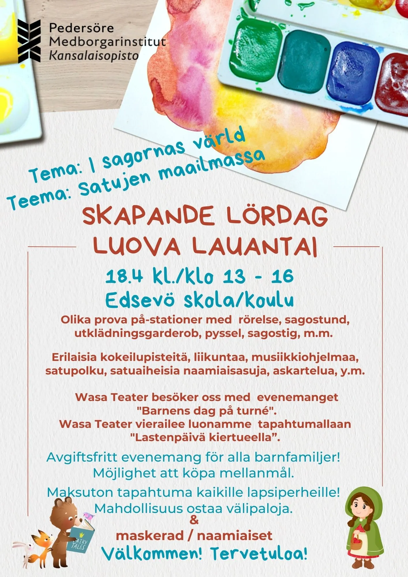 Skapande lördag 18.4 med WT info